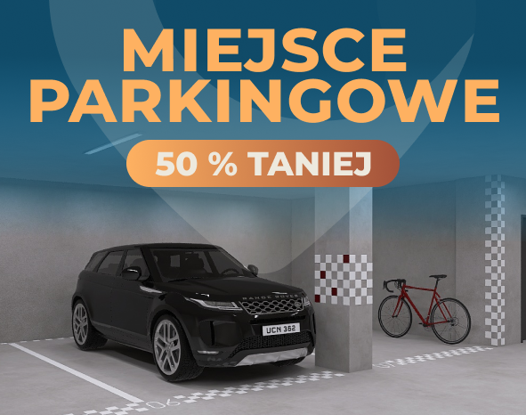 Miejsce parkingowe 50 % taniej